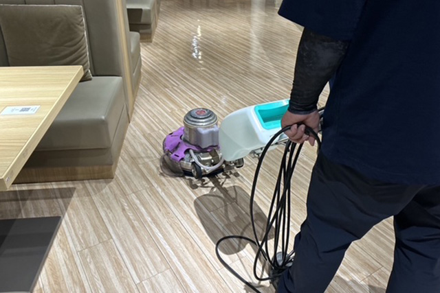 床面機械洗浄